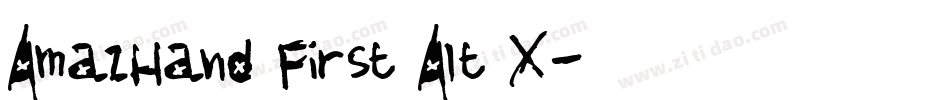 AmazHand First Alt X字体转换